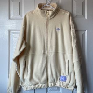 Adidas Full Zipper Fleece (Cream/Yellow)